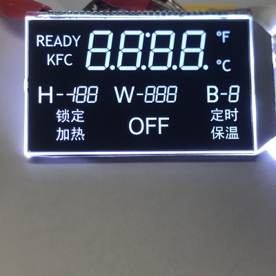 (加热壶，热水壶LCD液晶屏）VA黑底白字