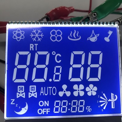 （温控器LCD液晶屏）TN蓝底白字